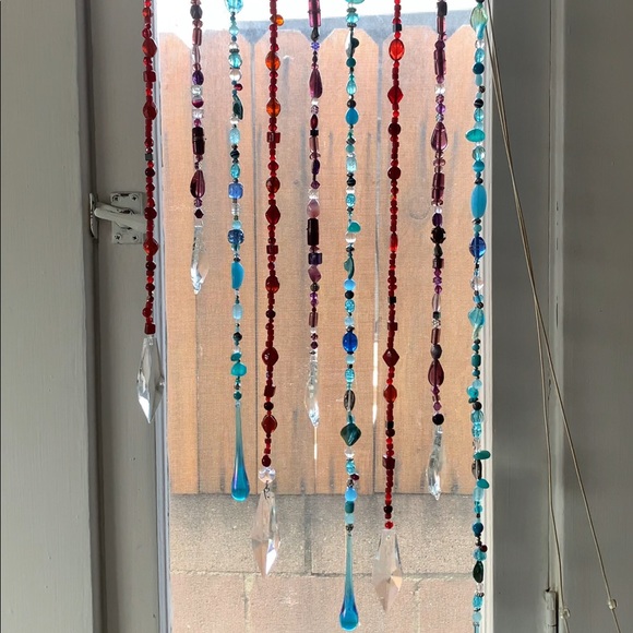 Beaded Sun Catcher Czech Glass & Vintage Italian Crystal (See Description) - Picture 15 of 15